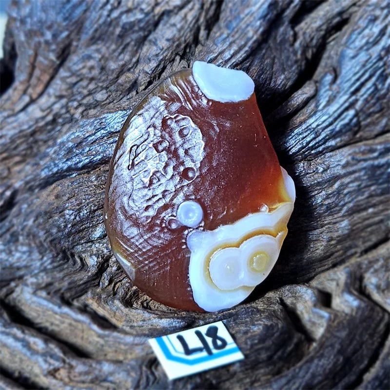 L18 Ágata Natural Alxa - Cristal de Energia para Cura e Ensino